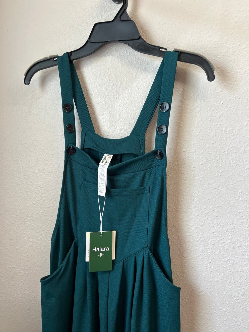 Halara Forest Biome Green size Small 4/6 Regular Waffle Casual Overalls Jumper